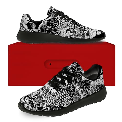 Generic Carp Print Shoes for Men Women Lightweight Comfort Running Tennis Walking Sneakers Gifts for Boyfriend Girlfriend2