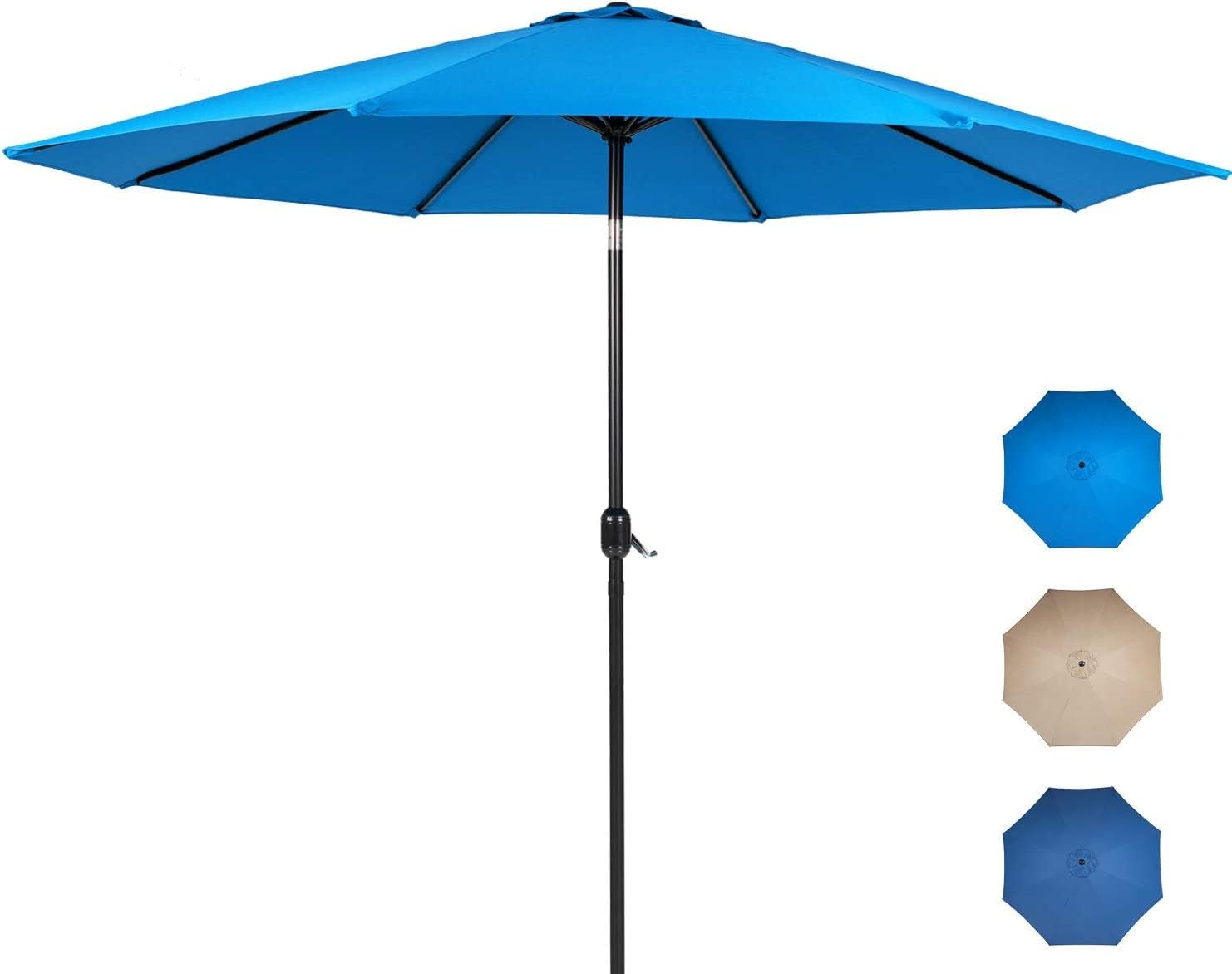 SUNCROWN Patio Umbrella 9Ft Outdoor Table Market Botswana Ubuy