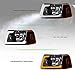 TLAPS 7422448582543 Compatible With 2001-2011 Ford Ranger Switchback Sequential LED Strip Bar Black Housing Headlights With Signal Corner Lamps Amber Reflector 4-Pieces Design