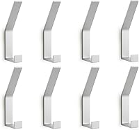 Vista 9 de Ganchos de Perchero Montados en la Pared, Negro 4 Paquetes, Ganchos de Cuerda para Toallas de Baño para Cocina, Puerta, Gabinete, Baño, Vestíbulos