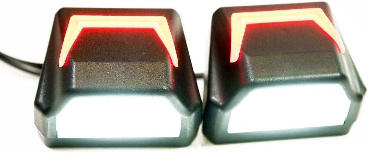 2 x Lampada da targa LED Neon 12 V 24 V con omologazione E Lampada da targa Auto SMD Posteriore Coppia