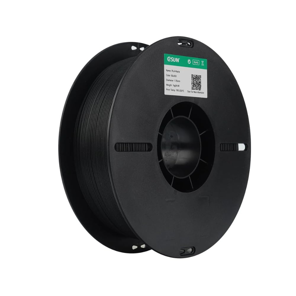 3IDEA E-Sun PLA-Matte Filament, 1.75mm, Black, 1kg/roll, with Plastic roll-image-35
