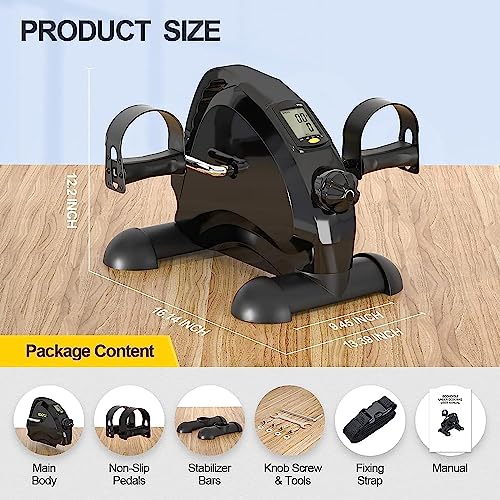 Mini bicicleta para ejercicio debajo del escritorio portátil miniatura 7