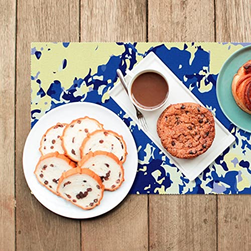 Sets de table de fond abstrait grunge antidérapants pour cuisine - 7