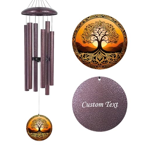 Image of Wind Chimes for Outside Personalized Memorial 2026 Retire Wedding Anniversare Gifts for Friends Sister Brother Mom Dad, Deep Tone Family Wind Chimes, Garden Decorate