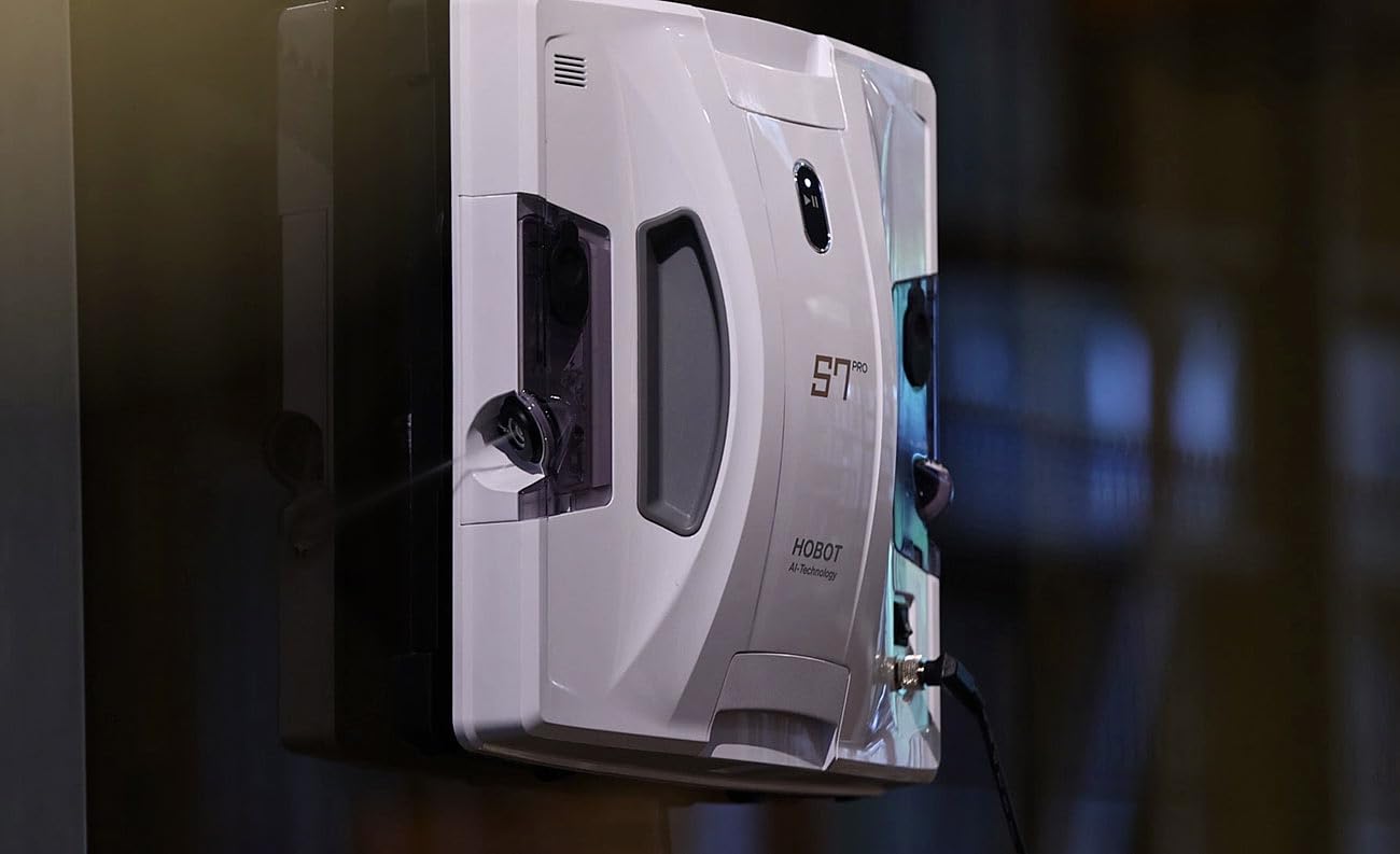 Fensterputzroboter: HOBOT S7 Pro Profi-Fensterputz-Roboter, Dual-Sprüher und -Wischer, App (Fensterputzroboter für Bürogebäude, Elektrische Fensterputzer, Spray)