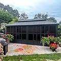 PURPLE LEAF 12' X 20' Sunroom Permanent Hardtop Gazebo Solarium Galvanized Steel Double Roof Aluminum Outdoor Screen House for Patio Deck Backyard Grey