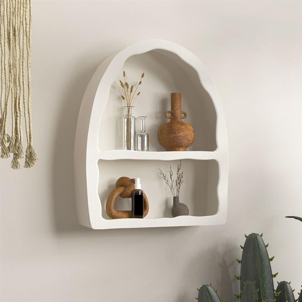 Étagères flottantes design, étagère de rangement murale pour tasses et salon