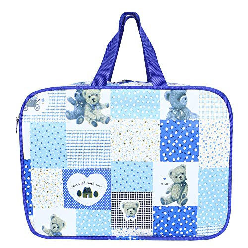 Image of Sharma Clothing Waterproof Diaper Bag /Mother Bags with Two Side Pocket for Carry Baby Milk Bottle (Dark Blue)
