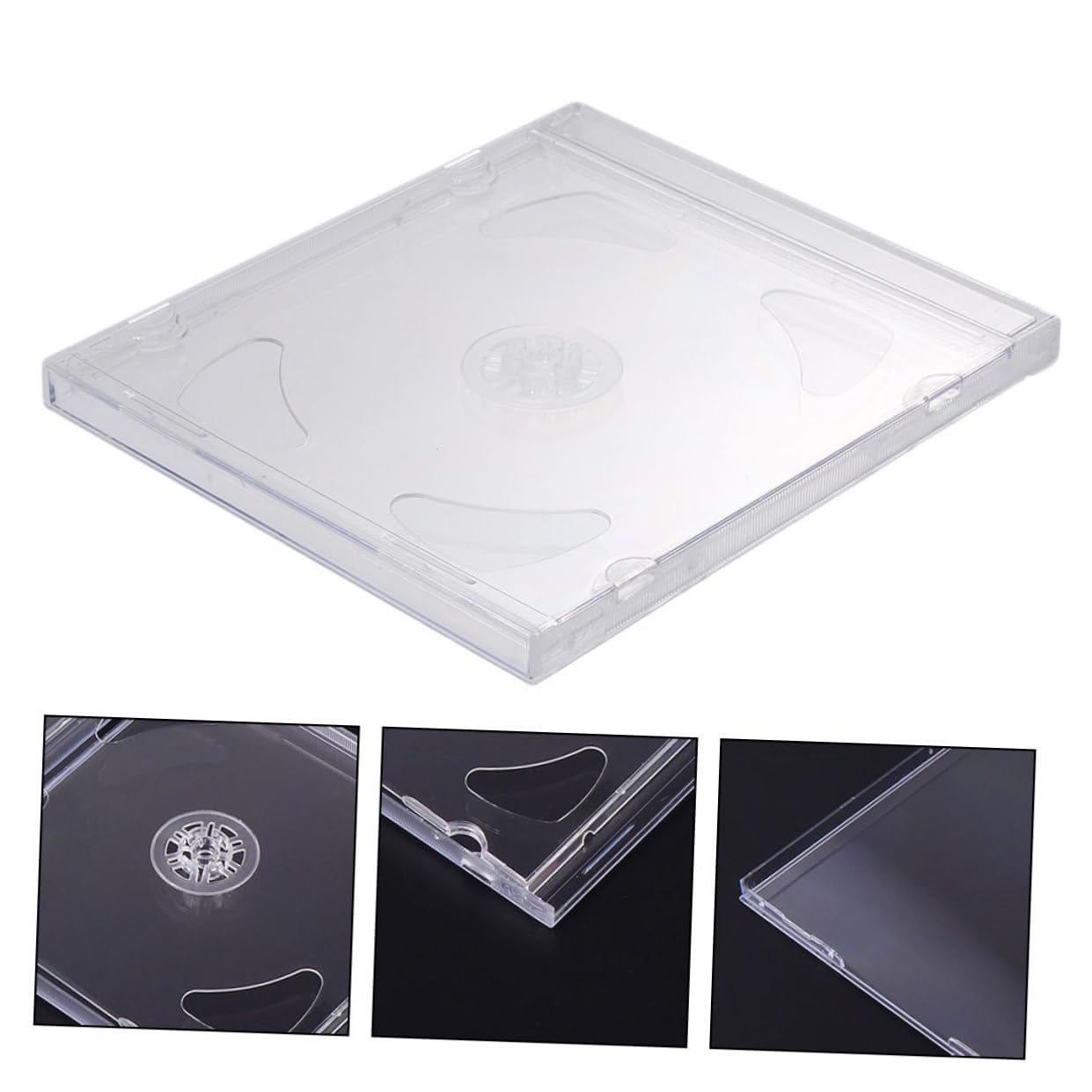 Cabilock 25stücke Transparente Cd-hüllen Als DVD-verpackung Schlankes Design Für Medien-aufbewahrung Für Zuhause Und Unterwegs Transparent