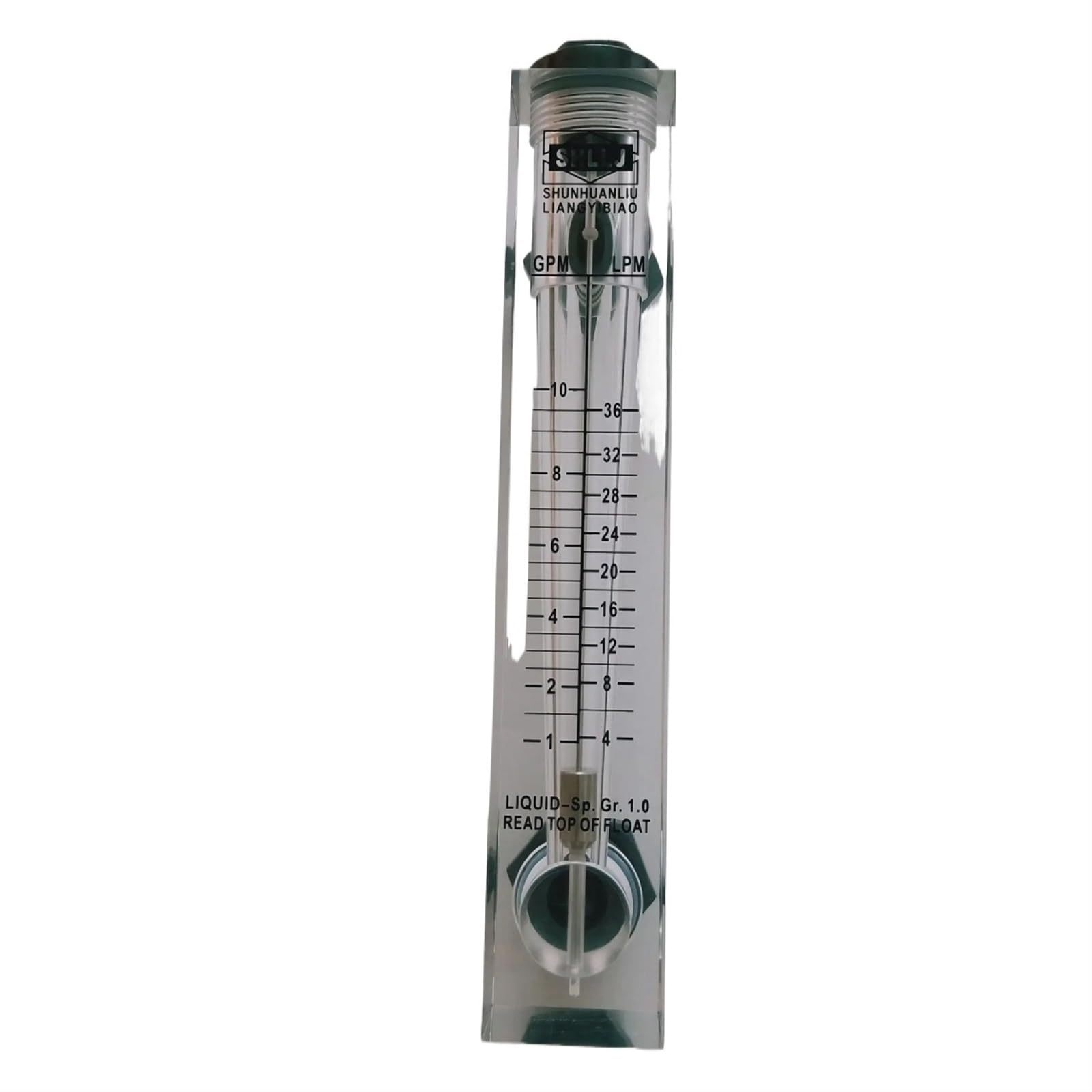 Débitmètre à panneau acrylique LZM-20L pour mesure de liquide et gaz 2-16GPM