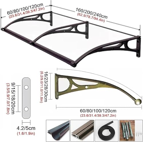 Auvent de porte solution durable pour terrasses et balcons