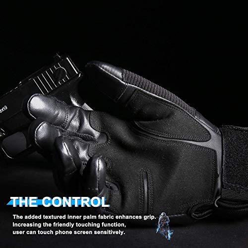 Wtactful A16-WT-BLACK-L Army Military Tactical Touch Screen Protection Full Finger Gloves thumb #3