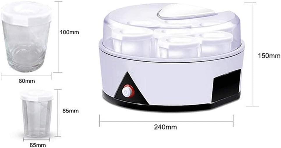 +6 Composite Liner Yogurt Machine, 360° Three-Dimensional Constant Temperature Heating, Large Capacity, Safe and Environmentally Friendly FR