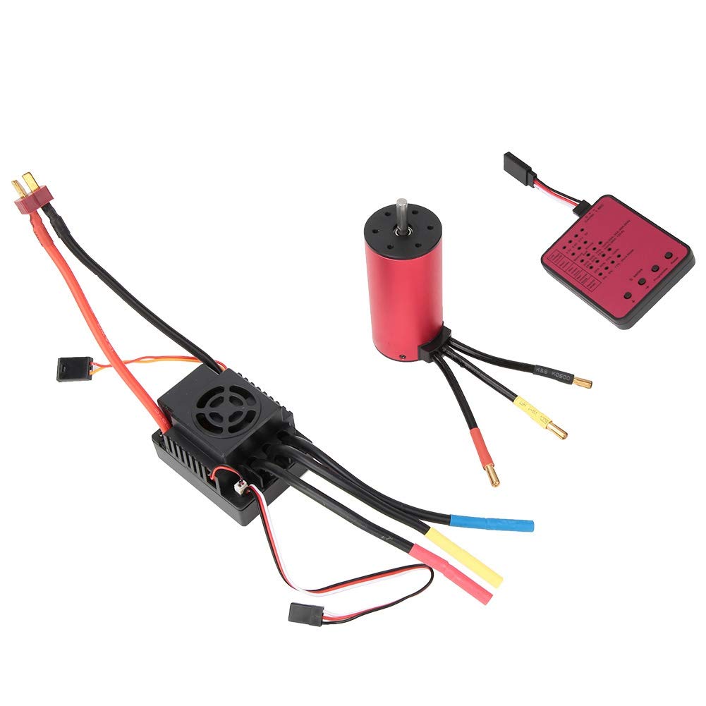 Silnik bezszczotkowy S3674 2250KV, 80a, ESC + płyta programowa, zestaw kombi do samochodu 1/10 RC