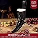 Mythrojan Viking Drinking Horn Black Medieval Beer Drinking Horn Authentic with Strap Norse Beer Mug Viking Ale Cup 250 ml Replica 8oz