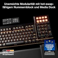 be quiet! Dark Mount Silent Linear DE ISO Gaming Tastatur, 8 Display-Caps – Ansicht 2