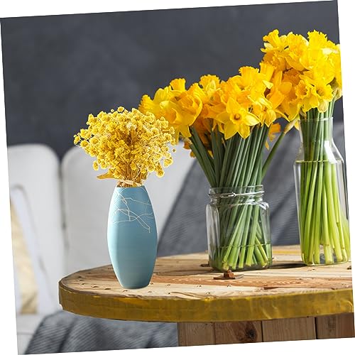 Ramos Secos Happyyami de Flores de Gypsophila Amarillas miniatura 3