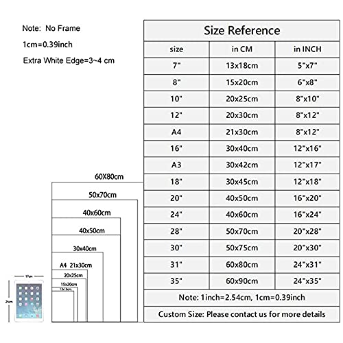 Amerikaanse Stijl Canvas Schilderij Wall Art Foto Kleurrijke Mode Vrouwen Poster Modern Abstract Decor-70x100 cm Frameloos - Afbeelding 6