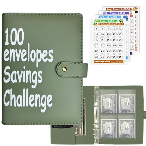 100 Envelopes Money Saving Challenge Binder, Fun and Easy Savings