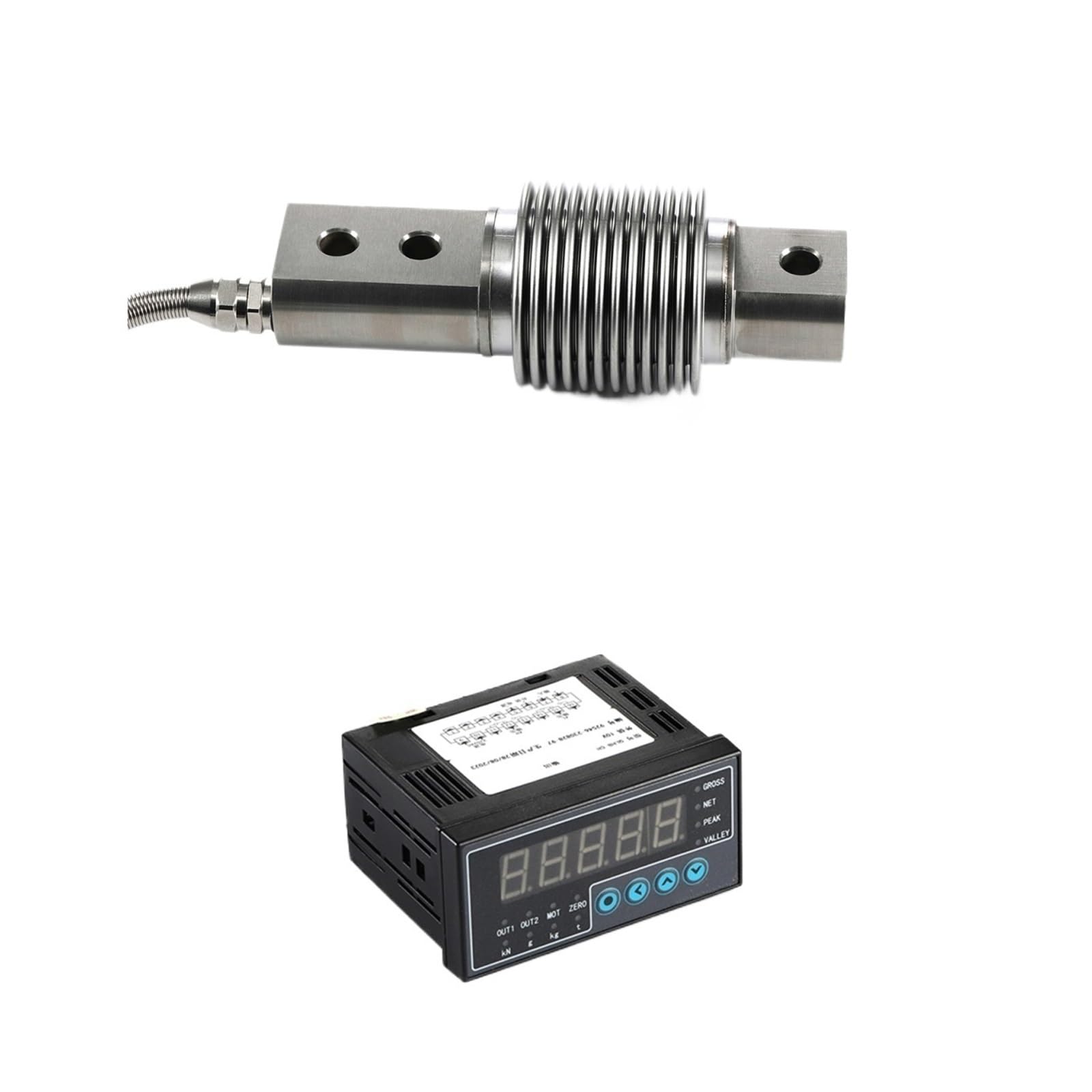 JFQOWCMP Load Cell Sensor + Indicator Display Compression and Tension Weighing Sensor 10KG 20KG 30KG 50KG 100KG 200KG 300KG 500KG(50KG and Indicator)