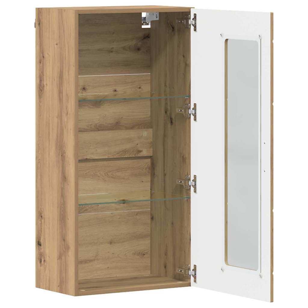 Armadio in legno di quercia Artisan, con 2 ripiani, opaco, da parete, per interni, set di mobili per soggiorno, scaffale, credenza, scaffale, scaffale, scaffale, scaffale, armadietto per