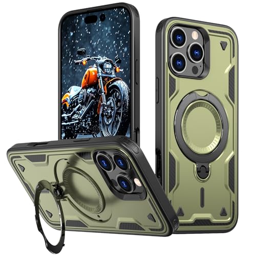 Coque iPhone 16 Pro Max anti-chute avec anneau de support pour vidéos et appels