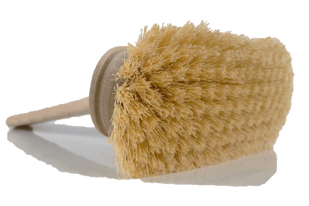 Brosse à récurer pour baignoire en fibres de tampico - Nettoyage des baignoires, jacuzzi, douches, éviers, buanderie, carrelage de sol de salle de bain - Fabriqué en Allemagne