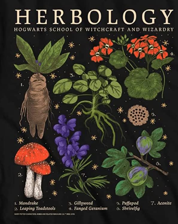 Miniatura 6 de Harry Potter Herbology Plants Hogwarts - Camiseta para adulto