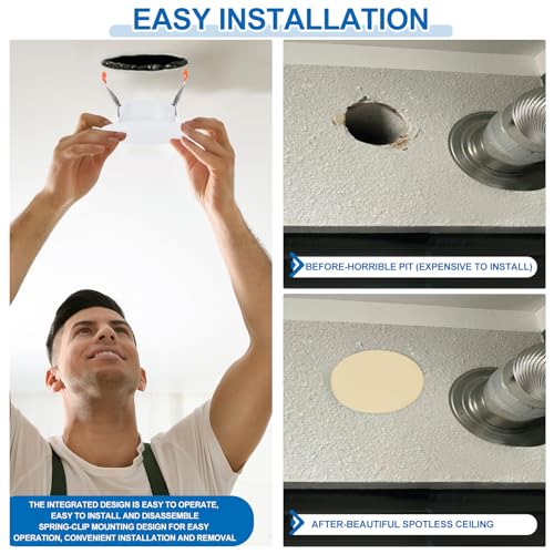 Plaque de protection pour trou de plafond dorée élégante cache-trou chic