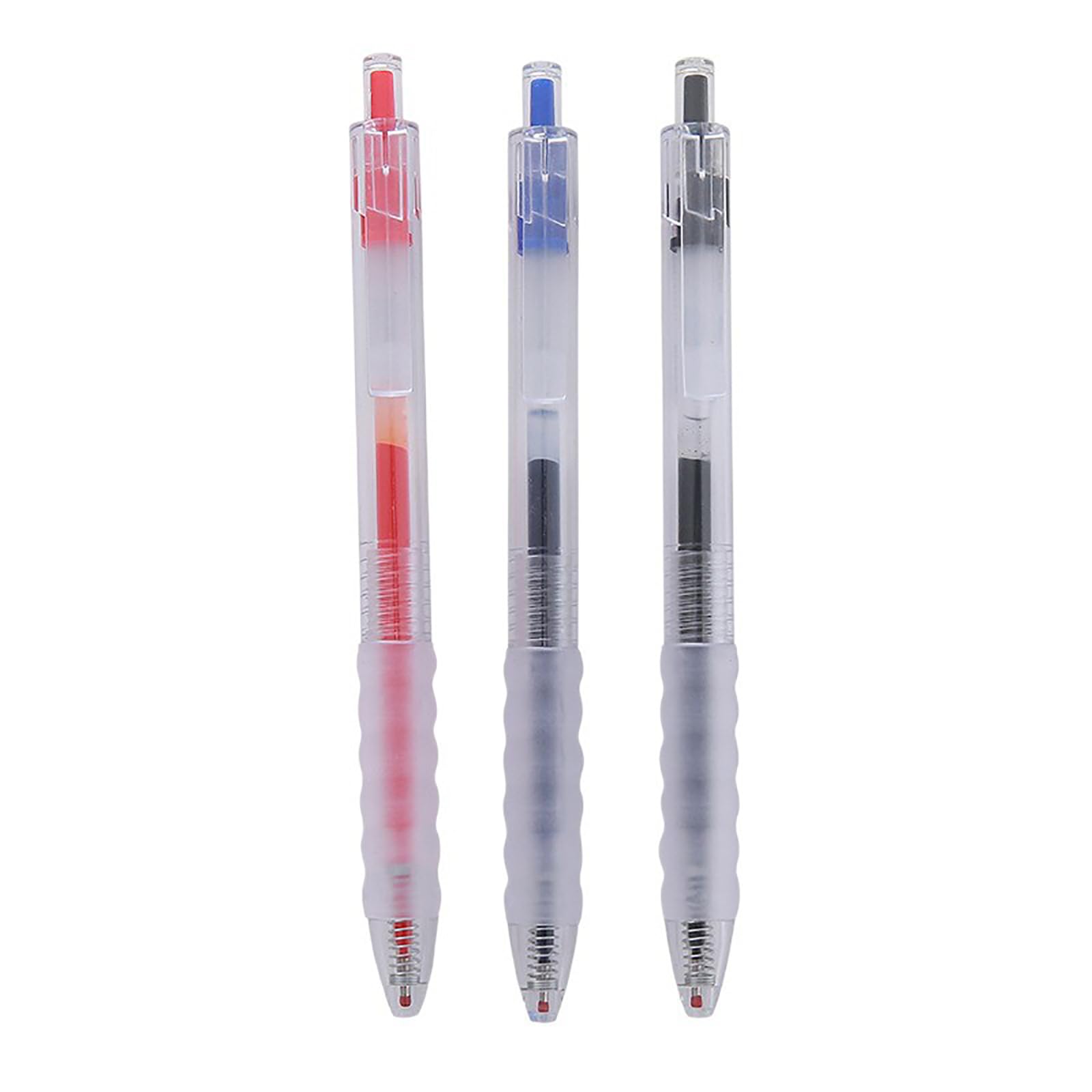 Lot de 10 stylos à encre gel, stylo à encre de 0,5 mm, stylo à encre à séchage rapide, rouge