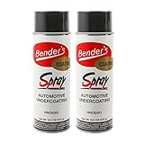 RecPro Trailer Fender Rubberized Undercoating Spray | Prevent Rust | Buildable & Paintable | Automotive | Black (2 Pack)