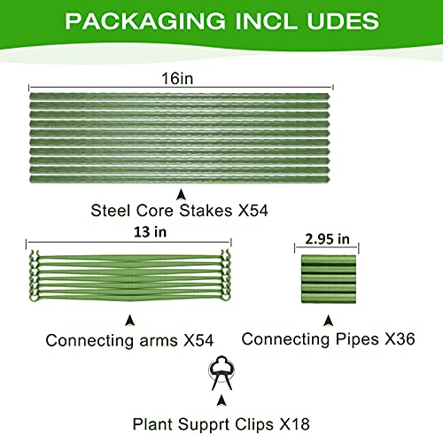 Piquets déformables assemblés pour tuteurage de tomates modulable - 3