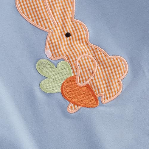 Infant Baby Boy Easter Outfit Clothes Bunny Long Sleeve Romper One Piece Jumpsuit Pants4