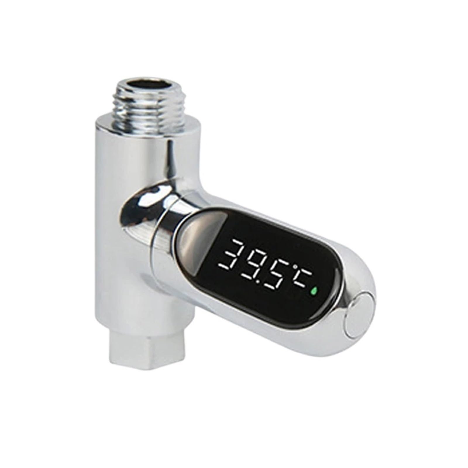Misuratore di portata d'acqua, Termometro For Doccia Con Display A LED, Flusso 5-85℃, Termometro For Acqua Autoalimentato, Monitoraggio A Cura Del Bambino, Contatore Intelligente Di Energia(B)