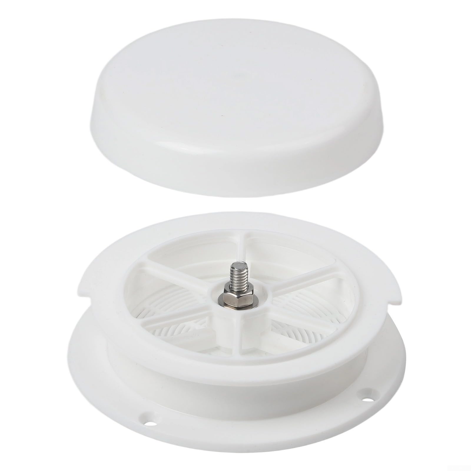 Copertura di scarico a fungo per tetto camper, con tappo di protezione dell'acqua, per rimorchi Keystone, camper, sistema di ventilazione in plastica bianca, parte di ricambio