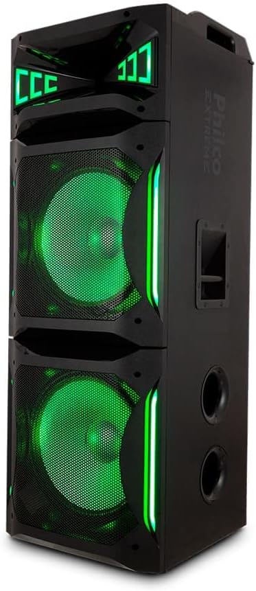 Caixa De Som Bluetooth Acústica Ex Bass Flash Lights Philco PCX30000-2500W