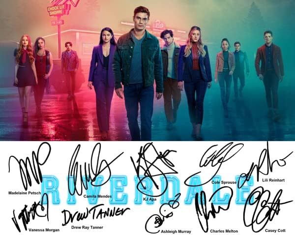 Ikonic Fotohaus Riverdale KJ Apa Camila Mendes Lili Reinhart TV Cast Signed Photo Autograph Print Wall Art Home Decor