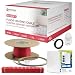 60 Sqft Cable Set, Electric Radiant Floor Heat Heating System with Aube Digital Floor Sensing Thermostat