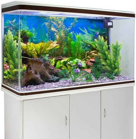 AWERT 30x12 inches Aquarium Background Aquatic Plant River Bed & Lake Fish Tank Background Vinyl — view 2