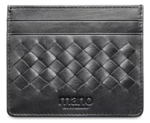 Porte-cartes de crédit cuir 10 cm mano Don Luca portefeuille fin