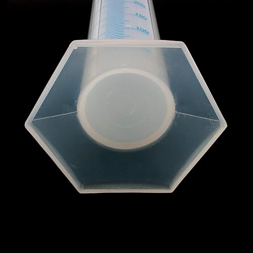 Miniatura 3 de Cilindro graduado de 16.9 fl oz, cilindro de plástico ancho cónico vertido caño diseño cilindros de laboratorio con cilindro de medición multiusos