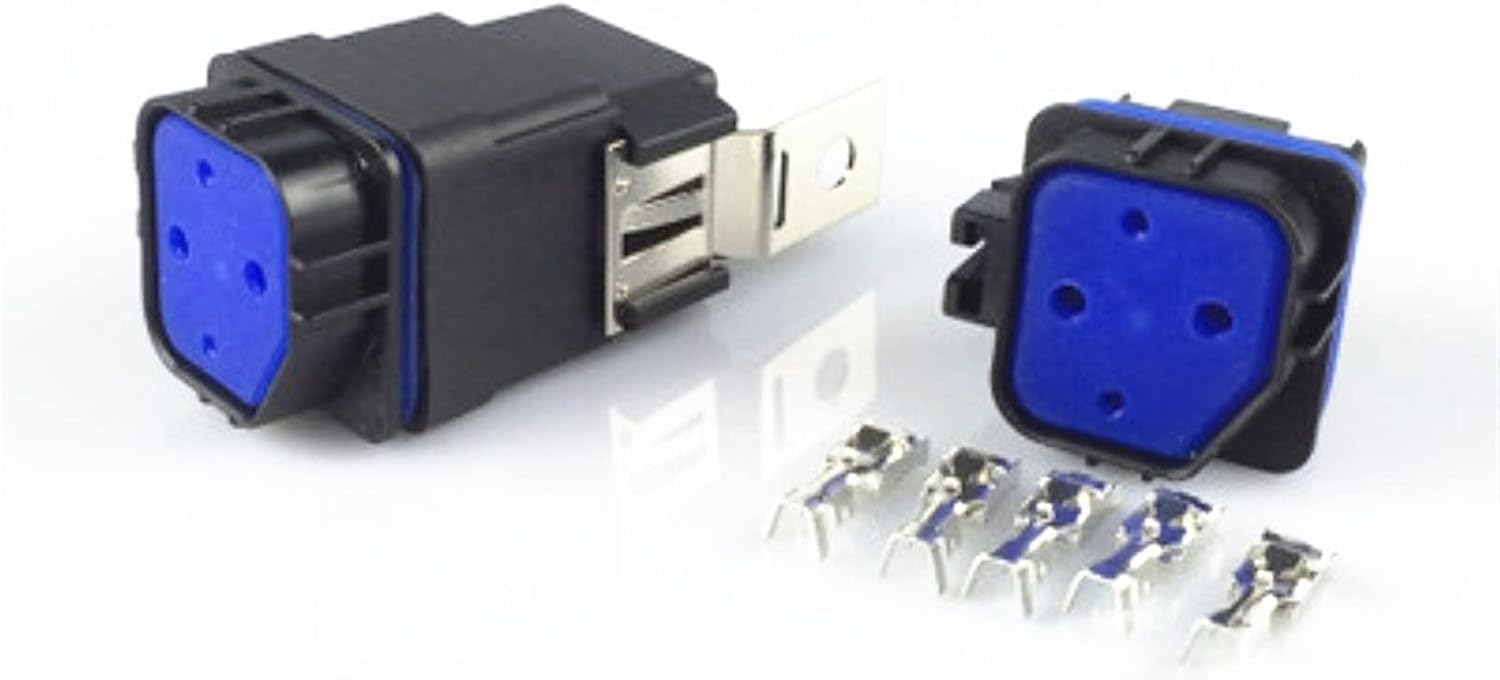 1pcs Car Relay NO Normally Open + NC Closed 40A 12V 5P Full Waterproof Integrated with seat