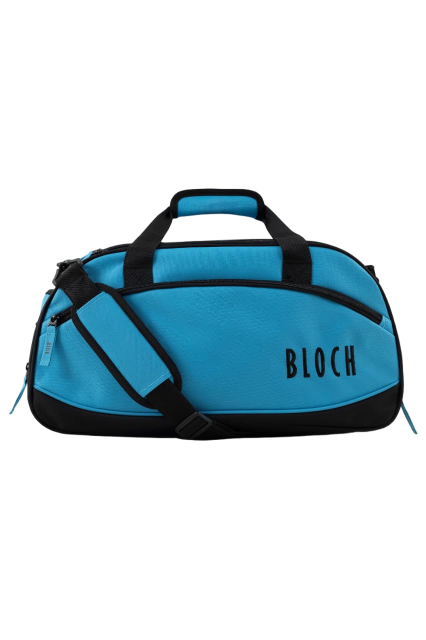Borsa Bicolore Two Tone A6006 per Bloch Sport Danza Classica Relax Allenamento Fitness Palestra Borsone Borse Borsoni Saggio Scarpe Ballerino Ballerina Prove (Peacock, H 23 x L 48 x P 23 cm)
