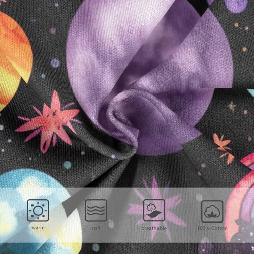 ODAWA Colorful Watercolor Planets Soft Toddler Cotton Underwear Tagless Underwear 2T Boys3