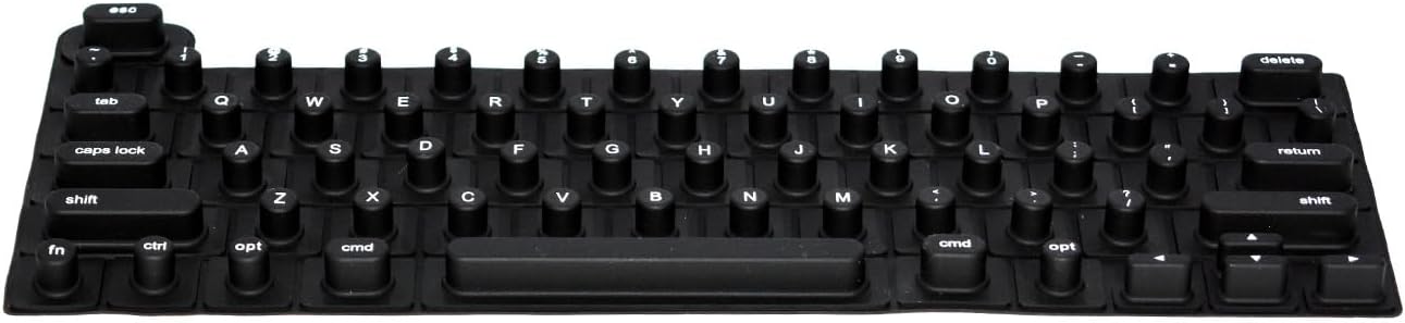 Keyboard Cover for Long Nails - Raised Keyboard for MacBook Pro & Air, iPad 13", & Magic Keyboard (No Numpad) - Silicone – Comfortable, Precise Typing – Protects Nails & Keys (Black)