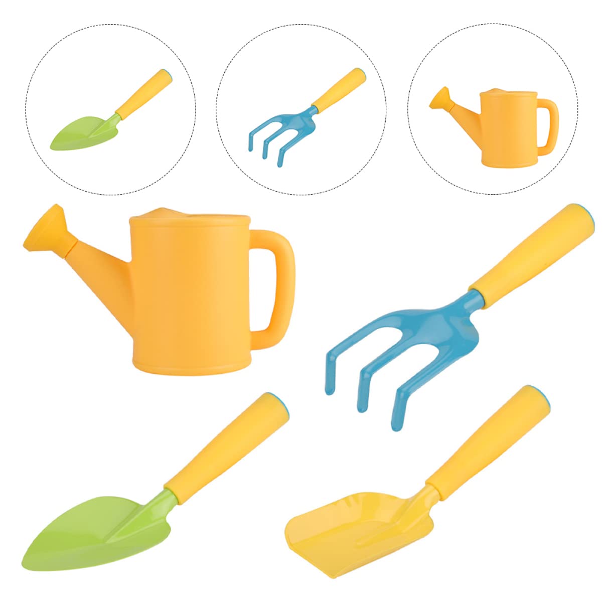 SUPVOX Gardening Tools for Boys and Girls 4pcs Mini Garden Shovel Set for Garden Beach Courtyard Park