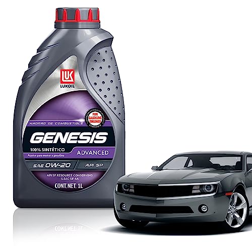 Vitamínicos, Aceite Sintético (1 litro) | Aceite para motor sintético de alta calidad (1L) | Aceite de motor 100% sintético LUKOIL Genesis Advanced SAE 0W-20 API SP (1...