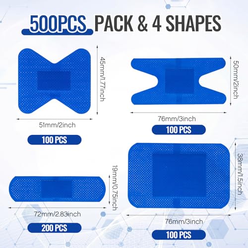 Bandages bleus détectables imperméables évite la contamination des aliments - 2