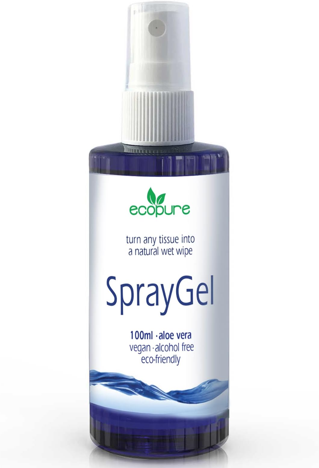 SprayGel Toilet Paper Gel Lotion – 100ml. The Eco-friendly Aloe Vera Spray, That Turns Tissue Paper Into A Flushable Moist Wet Wipe Alternative.